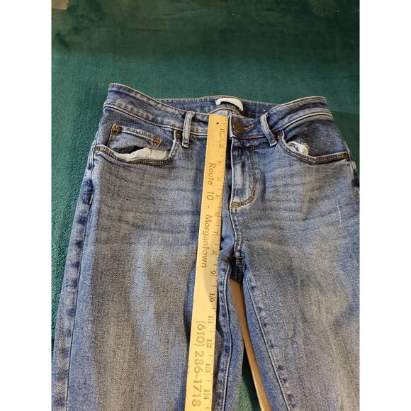 Loft Jeans Size 4 Womens Blue Stretch Pants Ladies Denim Mid Rise Curvy Skinny - Picture 8 of 13